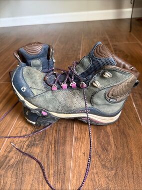 Oboz Green Brown Hiking Boots